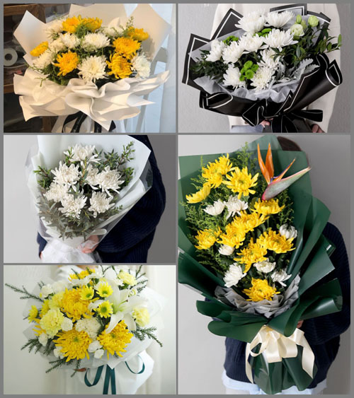 浙江省绍兴越城区皋埠镇后孟葑村白事花束代送